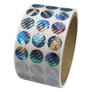 Roll of hologram labels